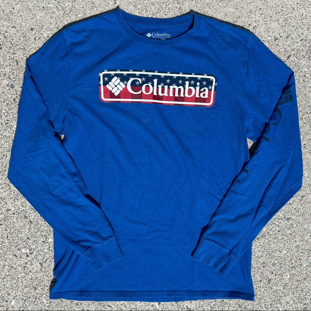 Columbia USA American Flag shirt